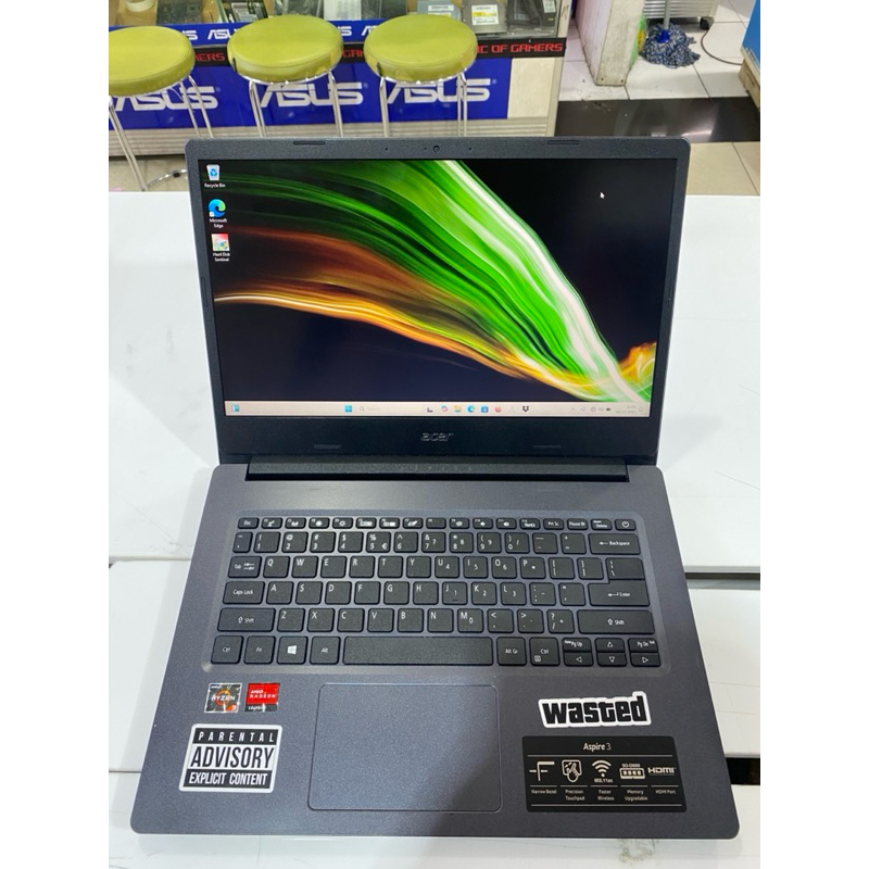 acer aspire 3 amd ryzen 3-3250u ram 4/256 gb win 11 ori mulus