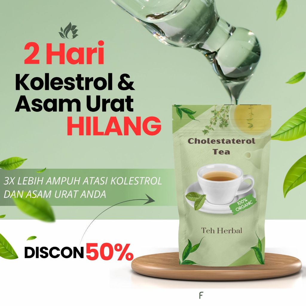 

CHOLESTATEROL TEA, Teh Herbal Untuk Mengatasi Asam Urat Kolesterol Rematik Linu Herbal Alam Paling Ampuhi