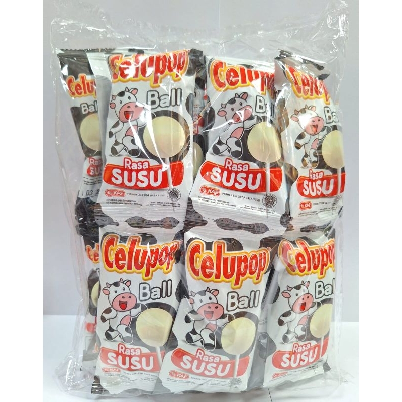 

CELUPOP Permen Gagang 1 paket isi 10 Pcs ( Rasa Susu, Coklat, Buble Gum, Mangga ) Exp aman