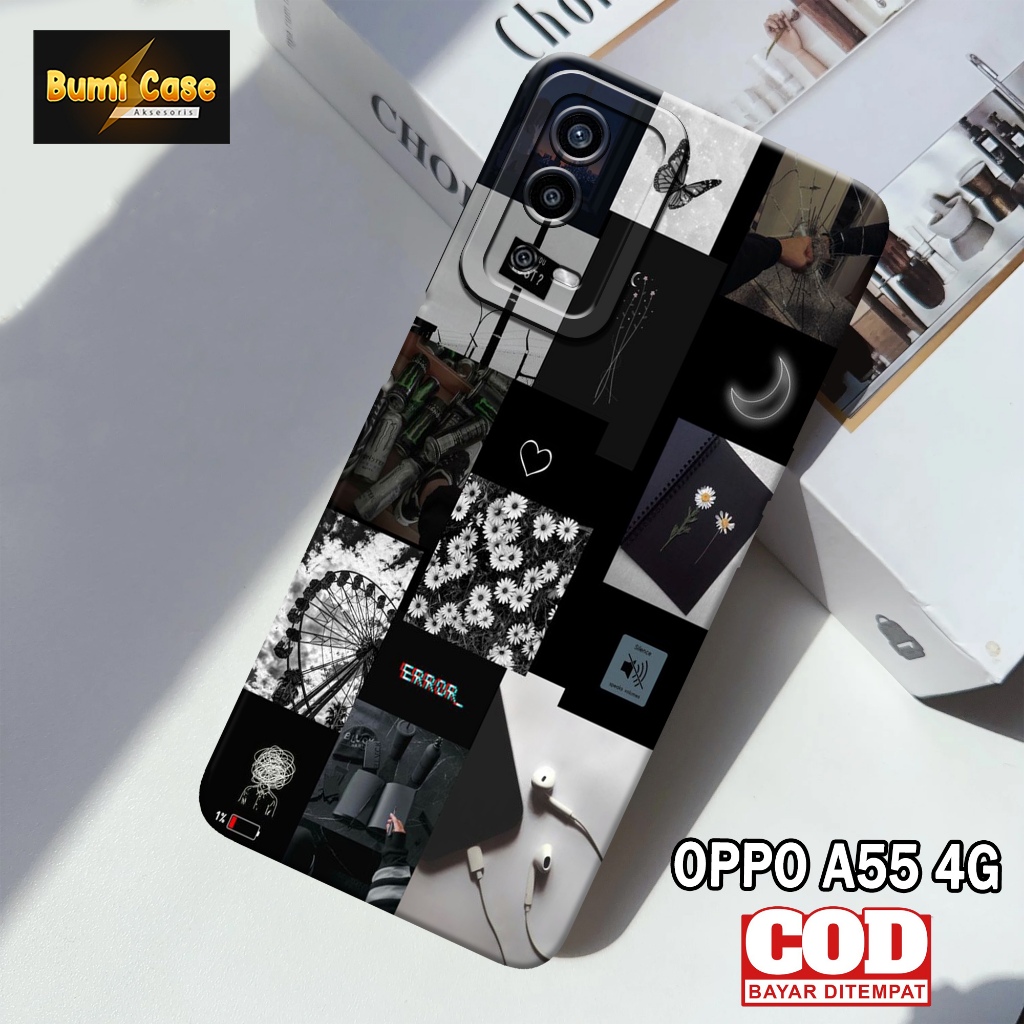 Bumi Case Oppo A55 4G - Fashion Case Aesthetic - Softcase Pro Camera Oppo A55 4G - Casing Hp Oppo A5
