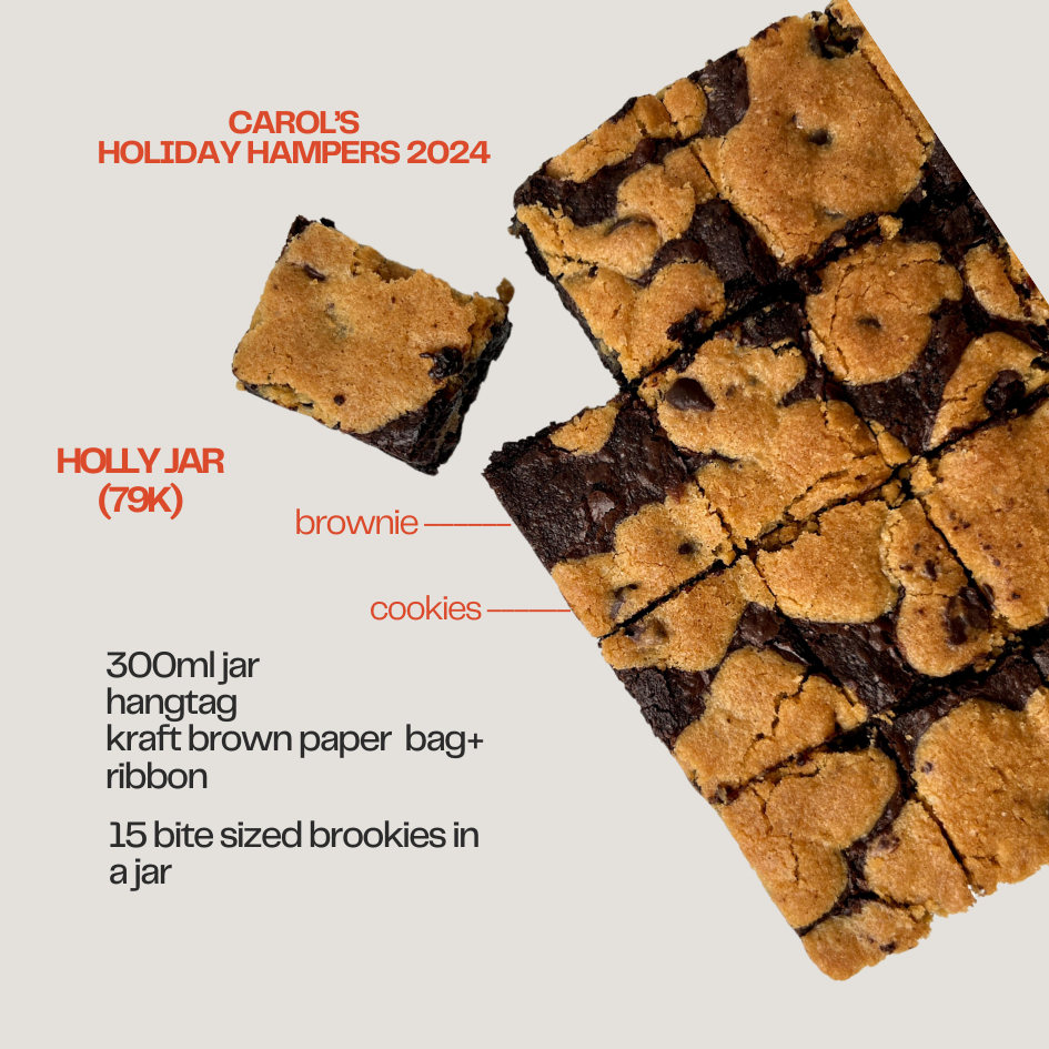 

Holly Jar Brownies/Cookies Hampers By Carolwhobakes