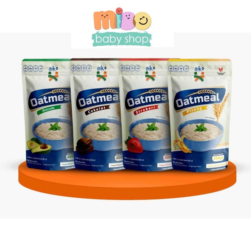 AIKO Baby Oatmeal Buah Untuk Makanan Pendamping ASI / Bubur Oatmeal mpasi AIKO oatmeal diet