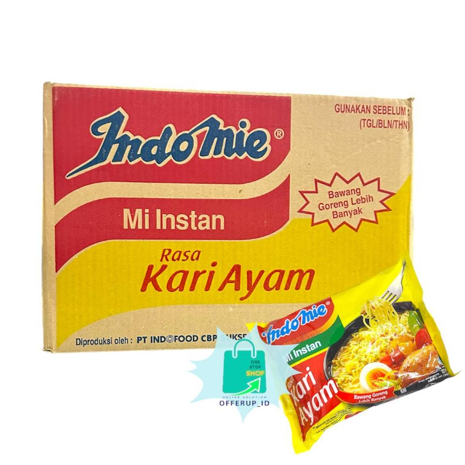 

INDOMIE RASA KARI AYAM 1 DUS 40PCS