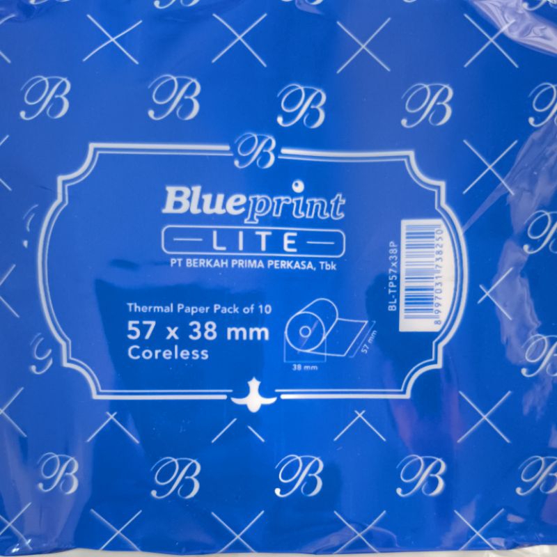 

Kertas Thermal paper Blue Print 57 x 38 mm