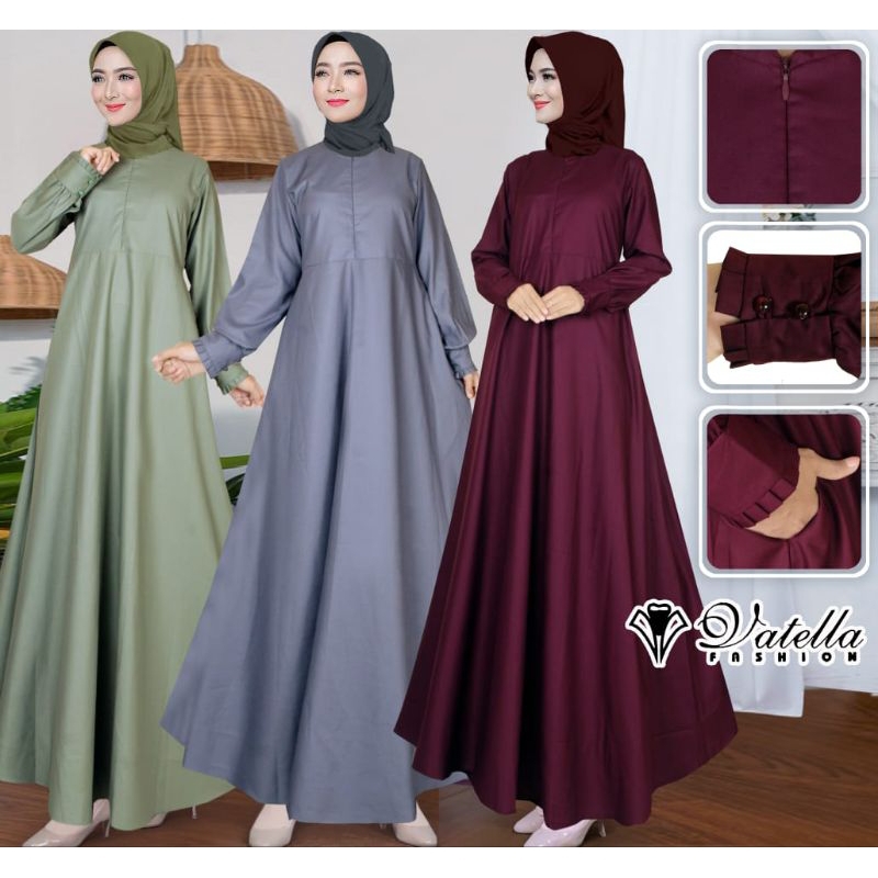 ( BISA SERAGAM) gamis bahan toyobo terlaris- gamis polos katun toyobo-gamis jumbo sampai 6XL
