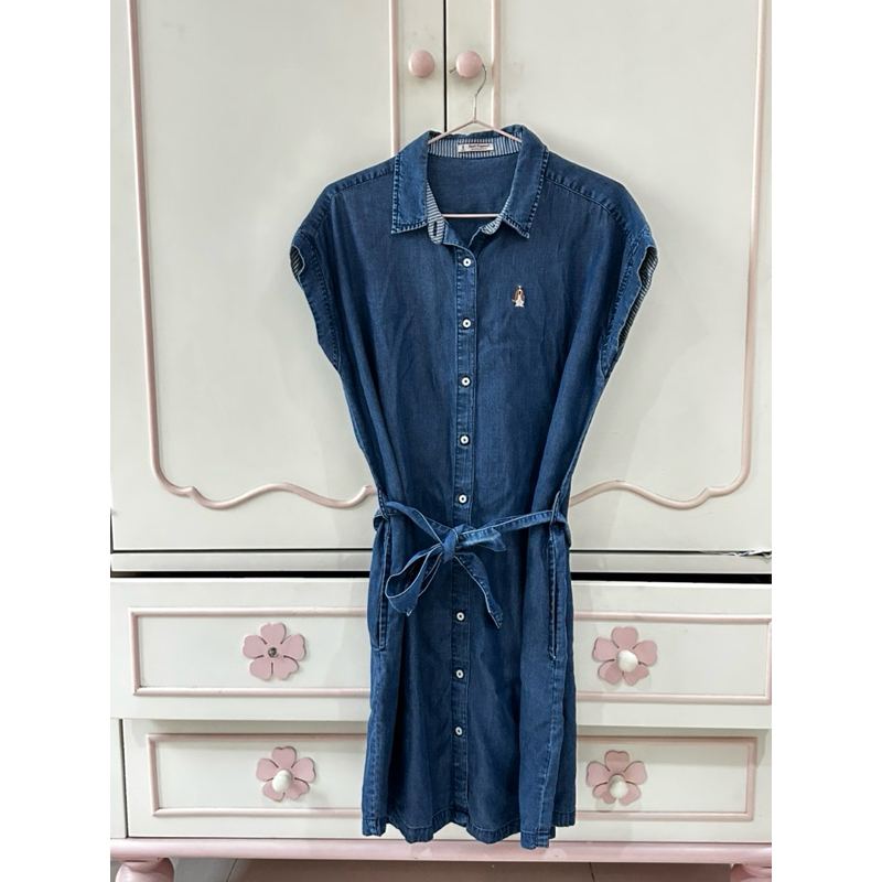 Preloved Hush Puppies Denim Dress || Baju Wanita Second