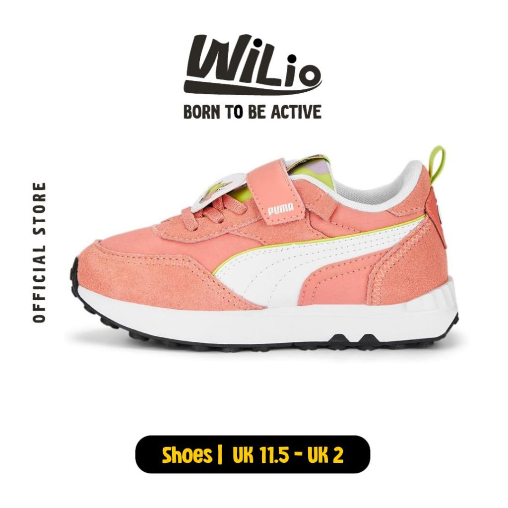 PUMA Rider Fv Spongebob Ac+ Ps 39212001 - Sepatu Anak (Pink)