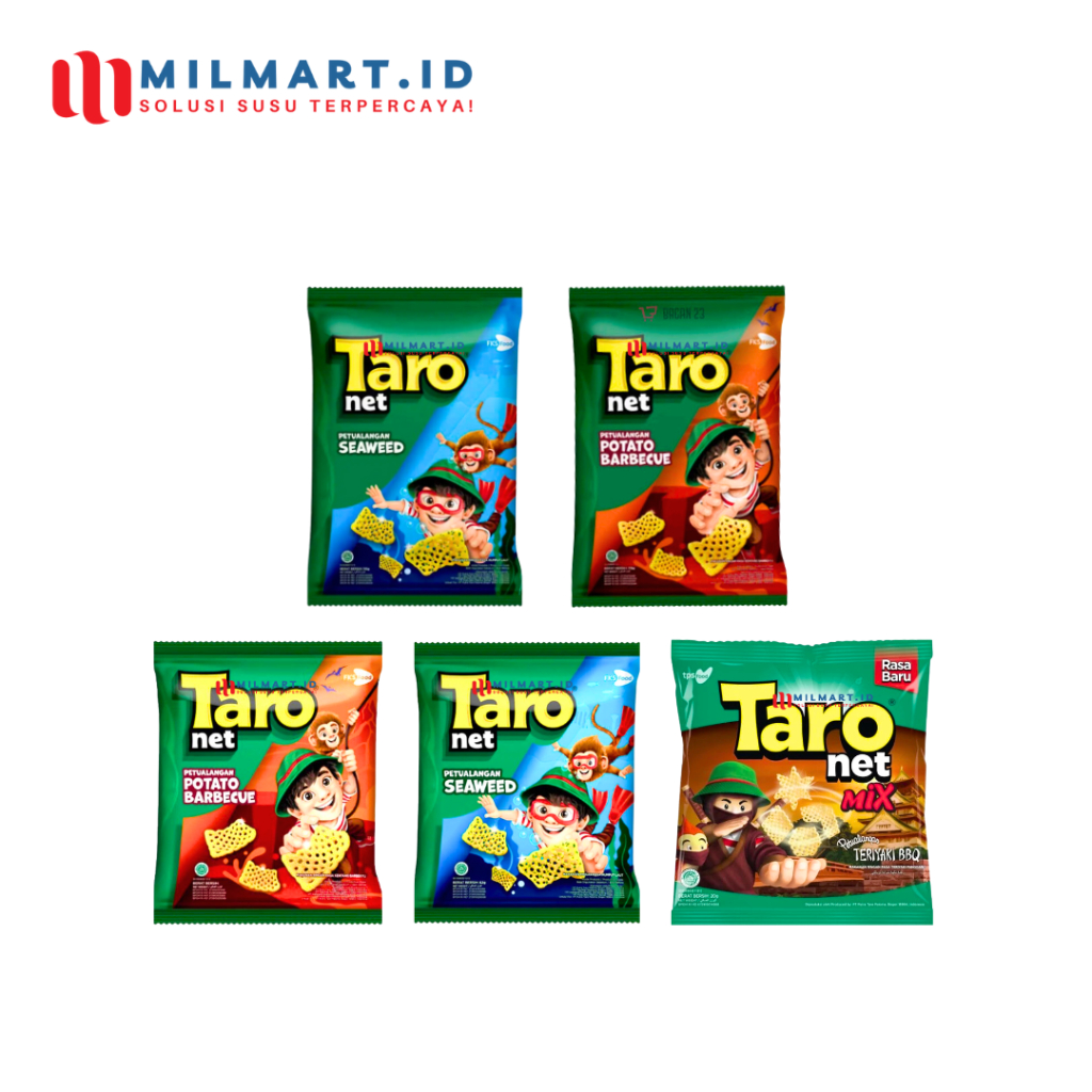 

TARO NET SNACK SEAWEED/POTATO BARBECUE/TERIYAKI BBQ CAMILAN JAJANAN