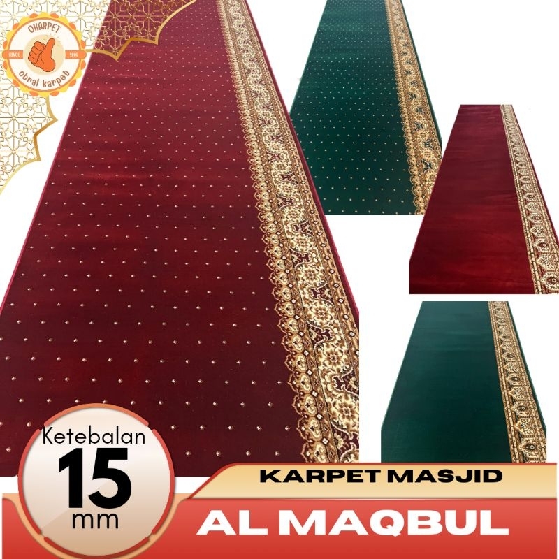 Karpet Masjid Al Maqbul Meteran Tebal 15mm