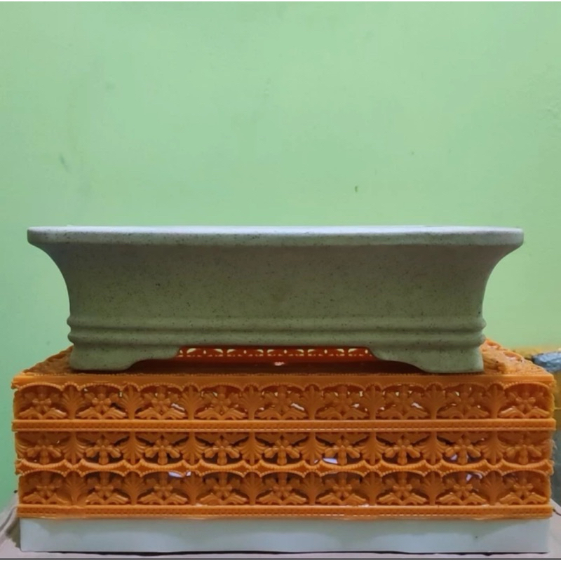 Authentic Yixing Zisha Snowflakes Bonsai Pot