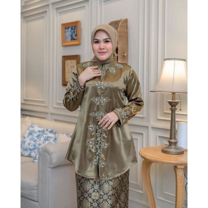 SET TUNIK KEKINIAN/BAJU TUNIK MODREN/ATASAN WANITA/BAJU MELAYU