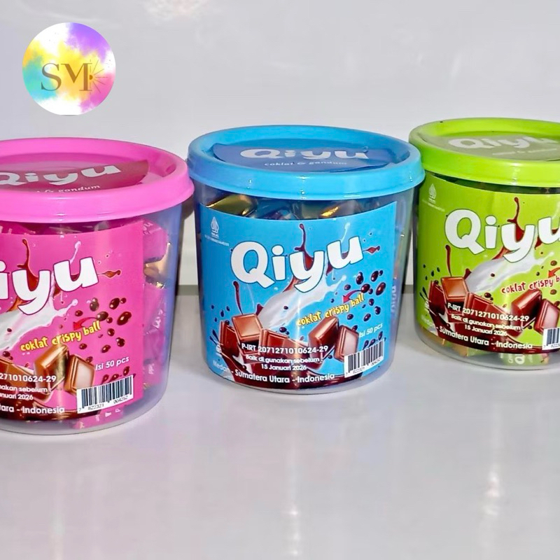 

qiyu coklat gadum crispy ball 50butirn