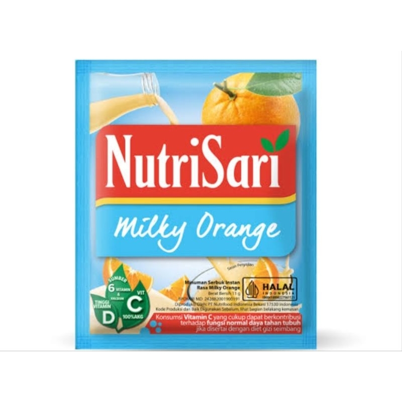 

Nutrisari Milky Orange 1 Renteng isi 10bungkus