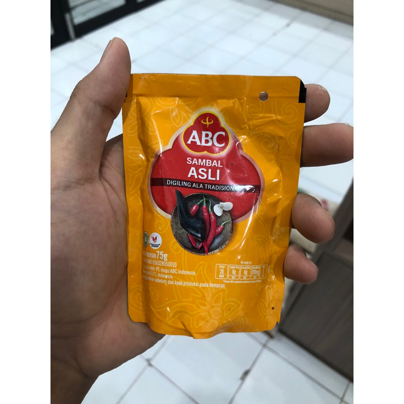 

Abc sambal asli 75gr