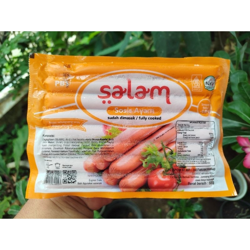 

Salam Sosis Ayam Panjang (Isi 15pcs) Kemasan 500gram