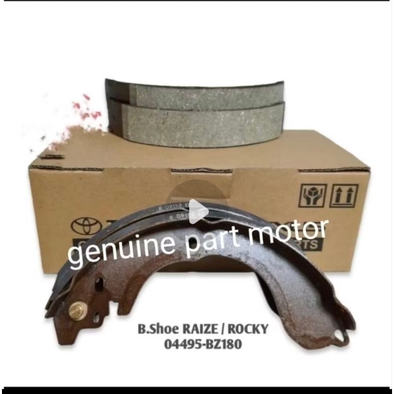 BRAKE SHOE/KAMPAS REM BELAKANG RAIZE ROCKY ASLI ORIGINAL 04495-BZ180