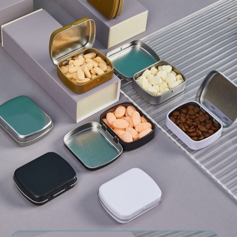 Kaleng Aluminium Tin Can Polos Storage Box Serbaguna Kaleng Obat Permen Kaleng Jarum