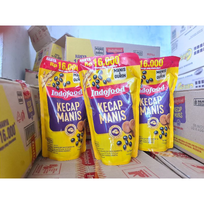 

Kecap Manis Indofood 520 ml gratis botol kecap