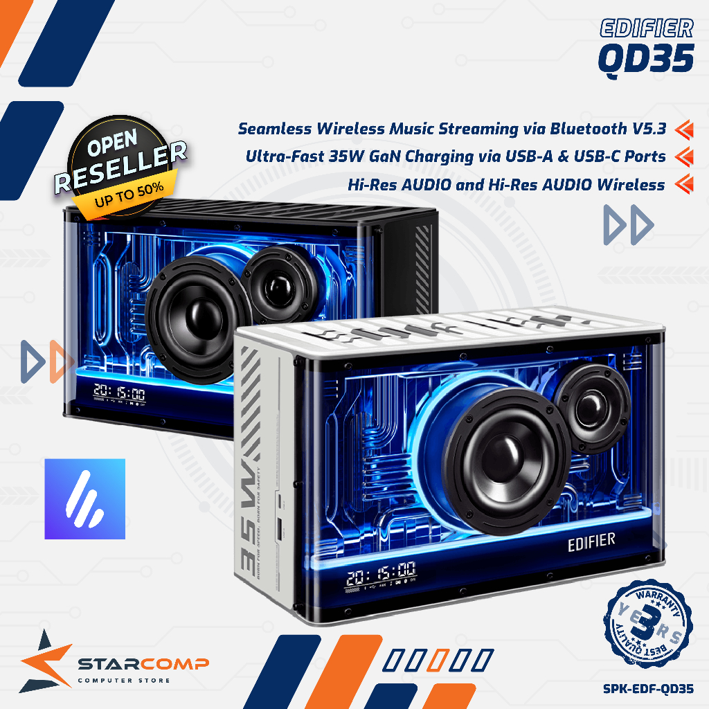 EDIFIER QD35 Speaker Wireless Bluetotth Hi-Res Audio QD 35