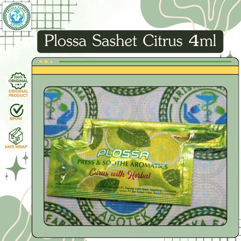 Plossa Sashet Citrus 4ml per sachet