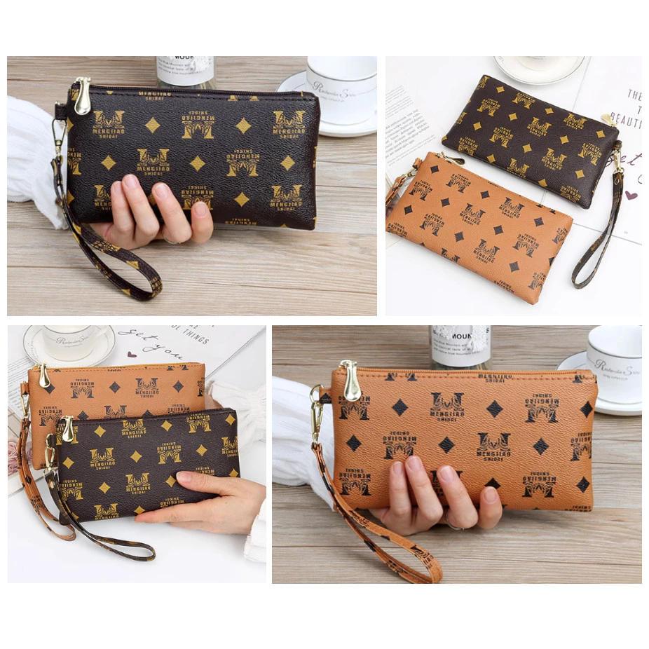 (AV) Dompet Import Panjang Wanita / Dompet Tali Resleting Kulit