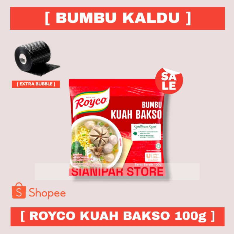 

ROYCO Bumbu Kaldu Kuah Bakso Pck 100g [ Gratis Pengemasan Dengan Bubble Wrap ]