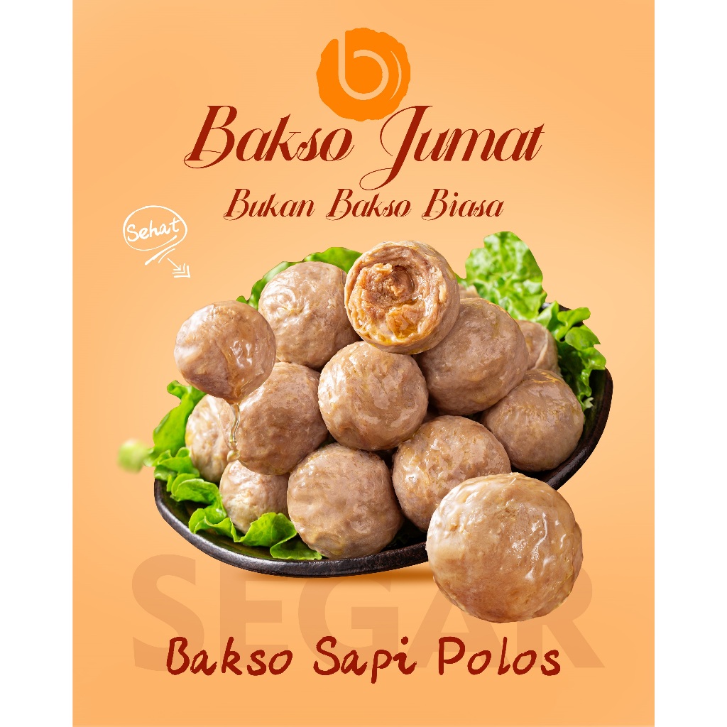 

Bakso Sapi Polos Baso Jumat Daging Sapi premium tanpa Tanpa Pengawet msg 250g meatballs