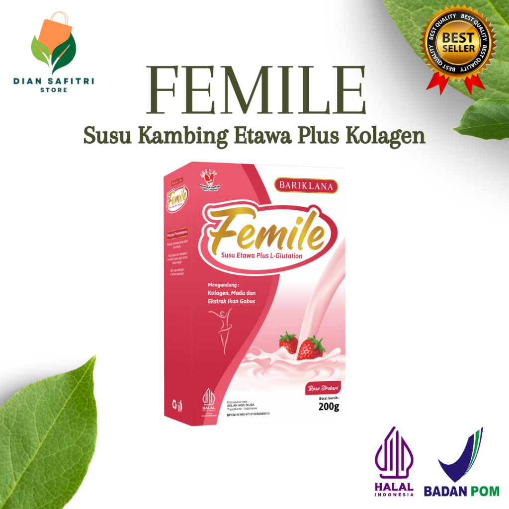 

FEMILE Susu Kambing Etawa Plus Collagen Sehat Cantik dari Dalam