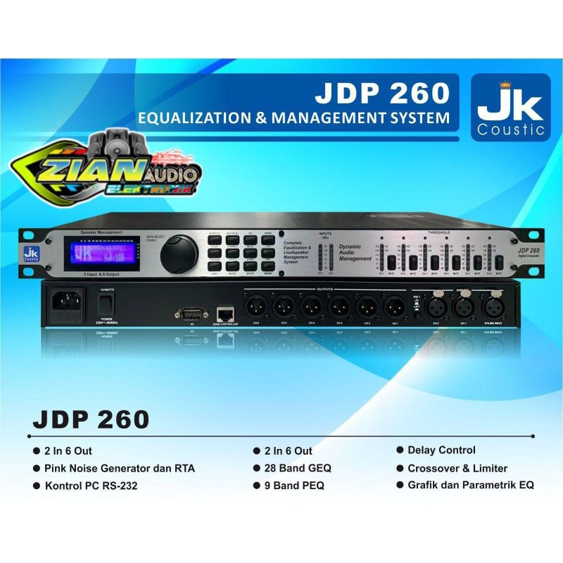 Equalization & Management System JK Coustic JDP 260 Original