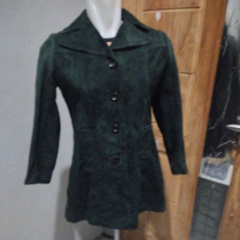 jaket WANITA kulit suede asli kulit sapi 100%original import