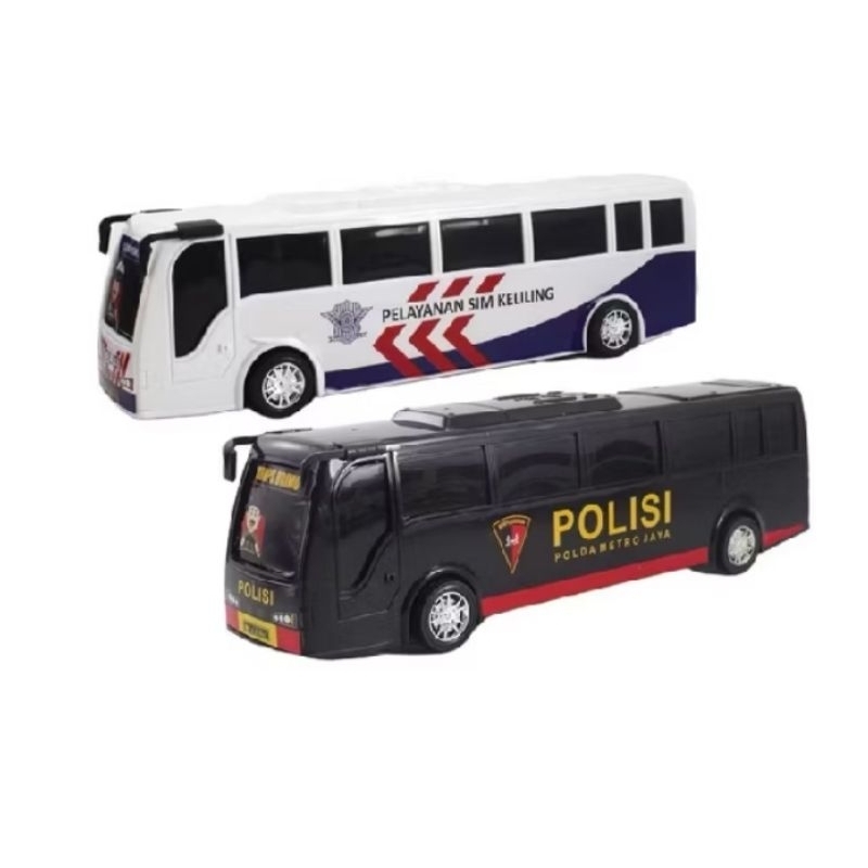 Rkc Bis Polisi SIM Keliling Bus Polisi Mobil Polisi 37 Cm / Bus Toya Toys Rkc