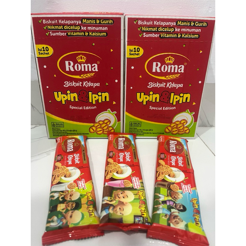 

ROMA KELAPA UPIN&IPIN ( Isi 10 pcs /box ) SPECIAL EDITION