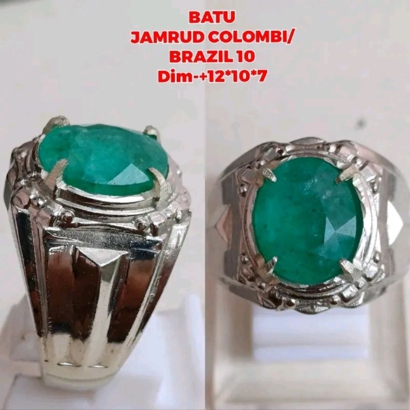 Cincin batu zamrud colombia