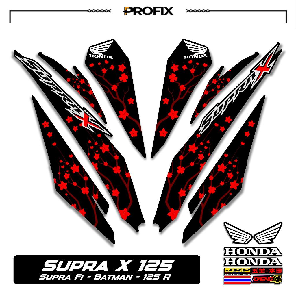 STRIPING STIKER SUPRA X 125 R MOTIF 69 STIKER DECAL SUPRA X 125 R-SUPRA FI BATMAN-125R