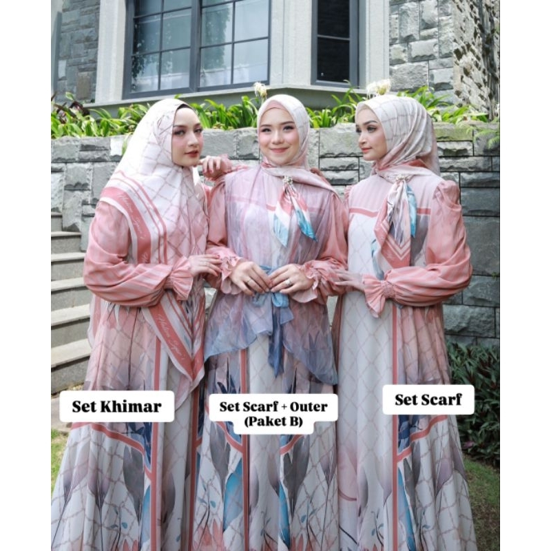 ADREENA 3 | FAMILY SET SARIMBIT 2025 BY HALIZA STYLE HALIZA SYARI / COUPLE SET FAMILY / BAJU LEBARAN