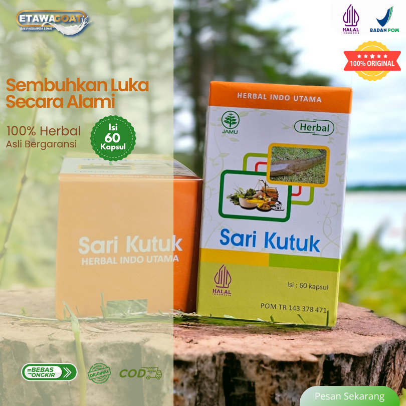 

Sari Kutuk - Kapsul Ikan Kutuk - GABUS isi 60 Kapsul Herbal Indo Utama