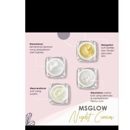 MS Glow Cream malam dan siang