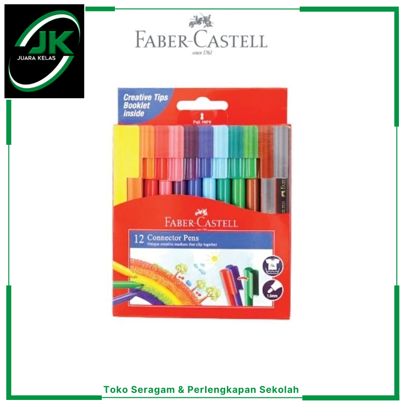 

[JK] Faber-Castell Connector pen Spidol Warna 12 Warna