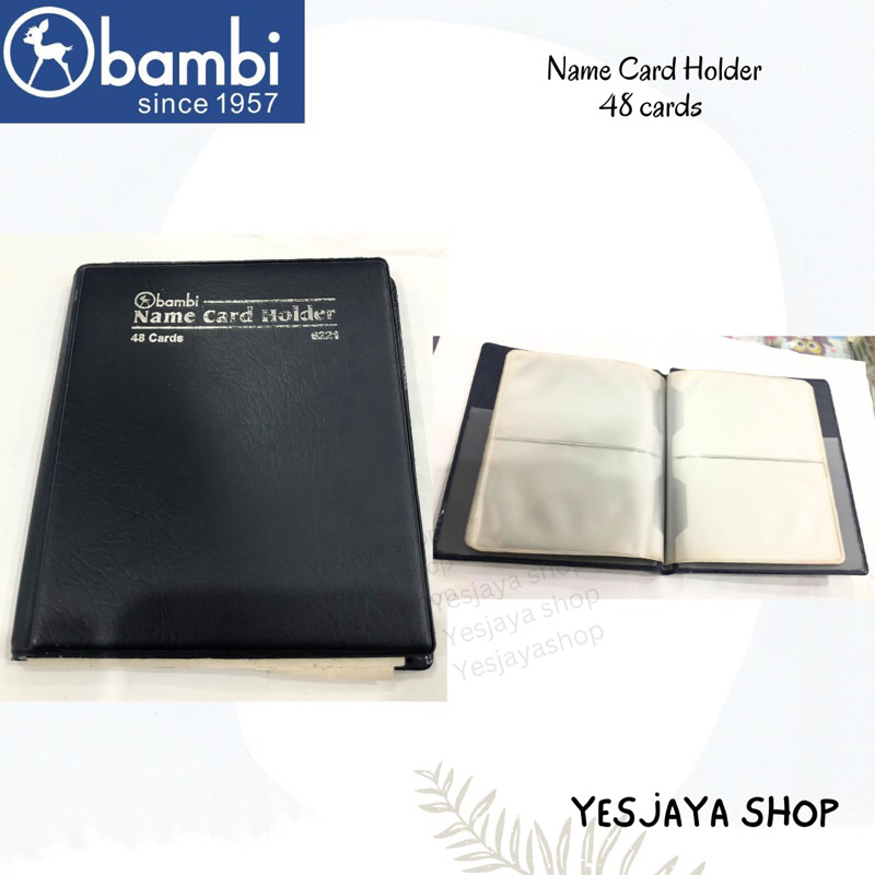 

{1 pc} Tempat Kartu Nama Bambi / Name Card Holder Book Bambi isi 48 / Card Organizer / Album Kartu Nama