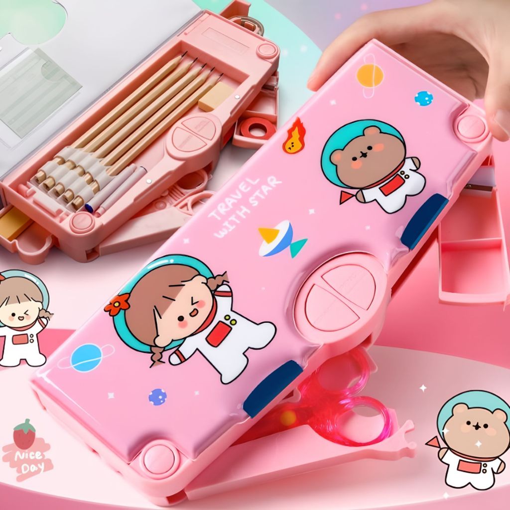 

Tempat pensil multifungsi anak perempuan/tempat pensil multifungsi tahan air/tempat pensil kapasitas besar