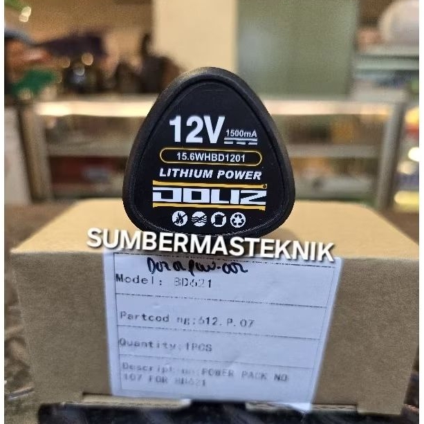 BATERAI DOLIZ BD621 BATTERY MESIN BOR CORDLESS DOLIZ BD 621 ORIGINAL DOLIZ
