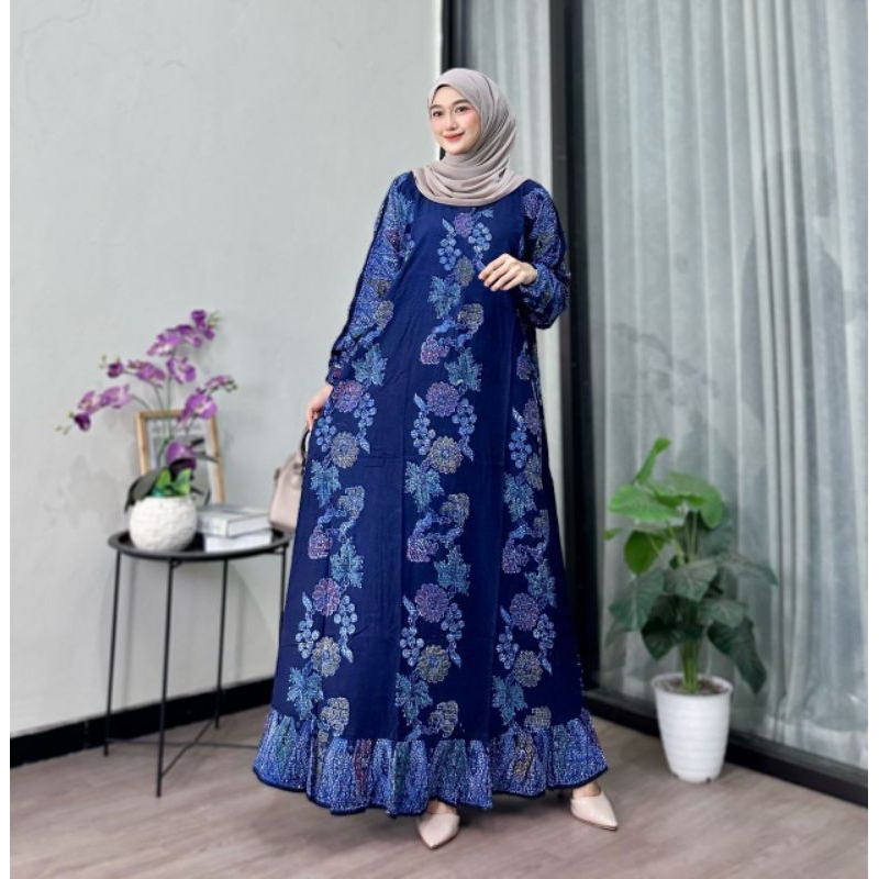 GAMIS BATIK KLOK JUMBO BABAR PINDO|GAMIS BATIK JUMBO PREMIUM |BATIK STORJO