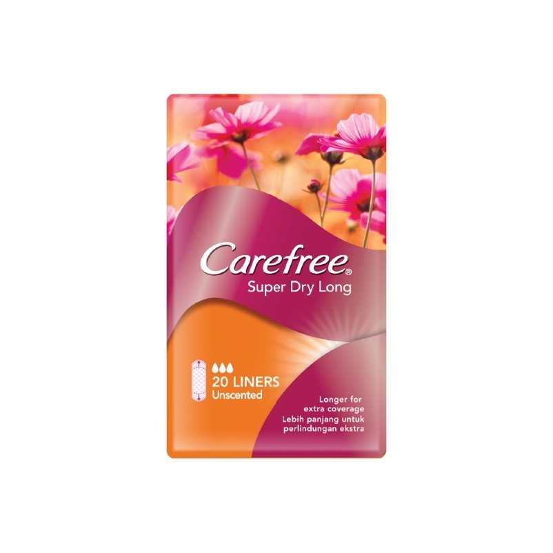 Pembalut Carefree Super Dry Long 20liners