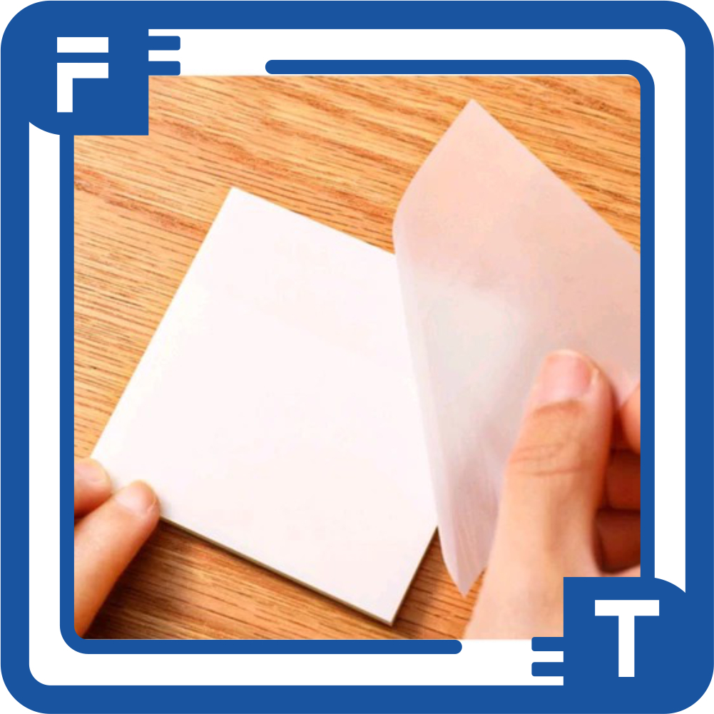 

✦FT✦ 50*75 75*75 70*95mm Sticky Notes Transparan 50 lembar Tahan Air Transparent Sticky Notes Untuk Kantor / Sekolah/ Plastik S145