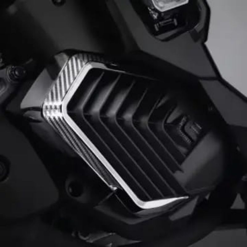 Garnish Radiator Honda PCX 160 ADV 160 Vario 160 Stylo 160 Original Honda - Black Chrome