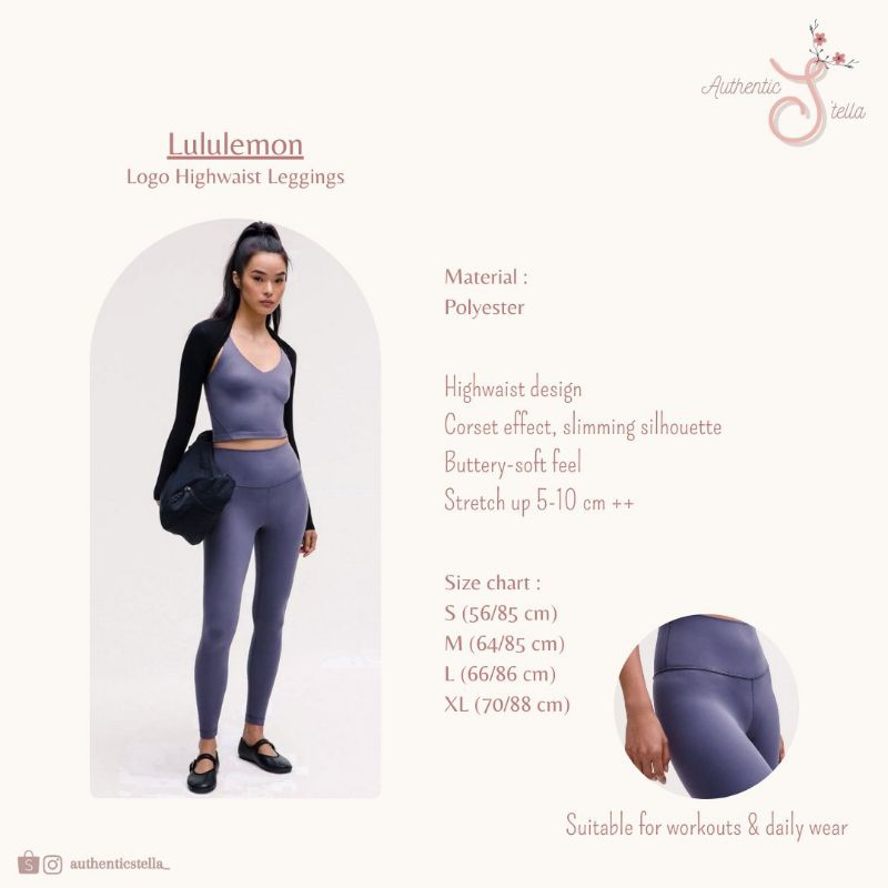 Lululemon Logo Highwaist Leggings