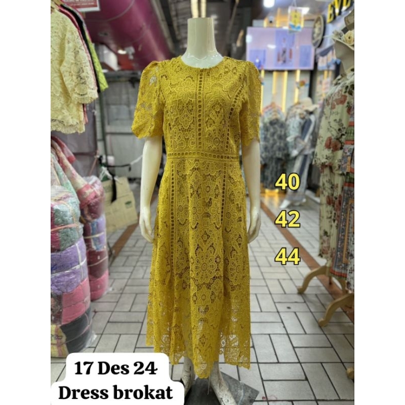 DRESS BROKAT BANGKOK GAUN PESTA BANGKOK