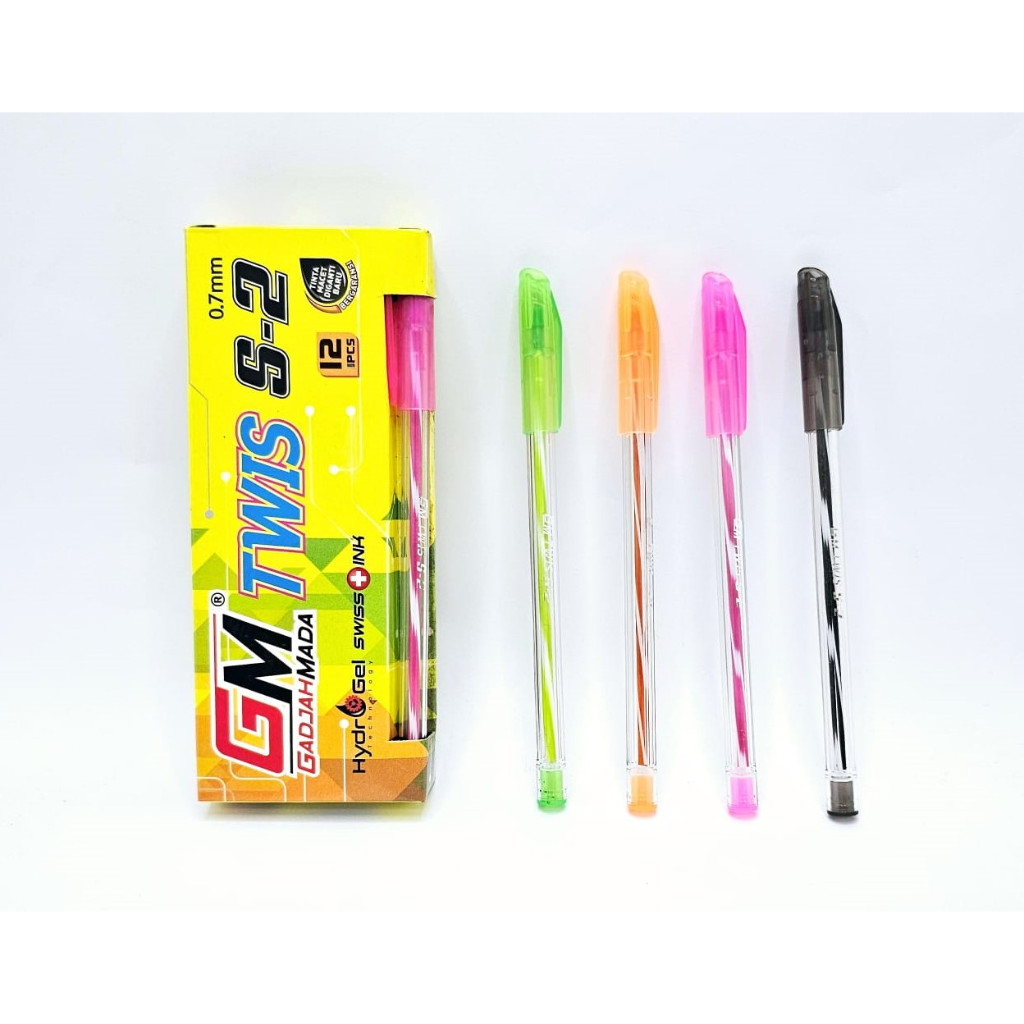 

Pulpen GM TWIS S-2 Hitam (12pc)