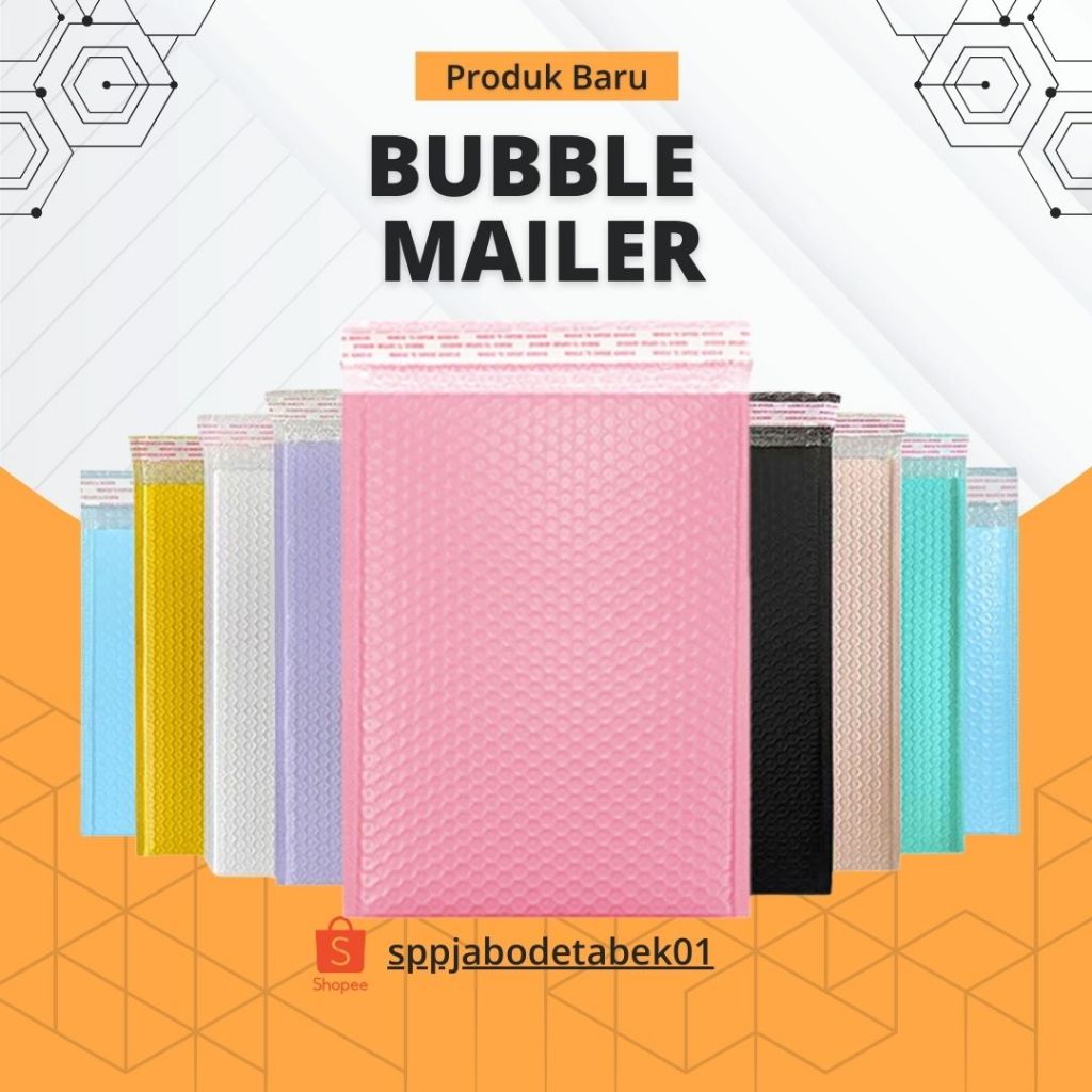 

Bubble Mailer Warna | Amplop Bubble Packing Mainan Anak/Kado Bayi/Printilan | Bubble Mailer Waterproof