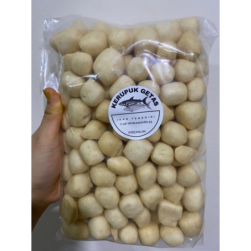 

Kerupuk getas ikan tenggiri ukuran besar